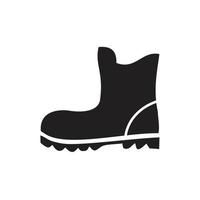 Boots icon template black color editable. Boots icon symbol Flat vector illustration for graphic and web design.