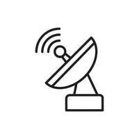 Satellite antenna icon template black color editable. vector