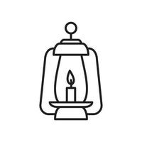 Lantern vector icon template black color editable. Lantern vector icon symbol Flat vector illustration for graphic and web design.