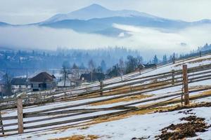 chalet in the mountains photo