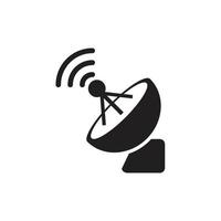 Satellite antenna icon template black color editable. vector