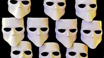 máscaras para el concepto místico sin rostro.fantasía. foto