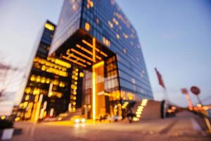 night city Dusseldorf. hotel Hyatt.Germany. Natural blurred back photo