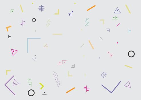 Memphis pattern of geometric shapes,Memphis pattern vector