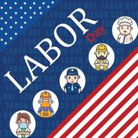 Labor Day for USA background vector art design