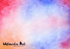 Vector rainbow colors watercolor paint stains background