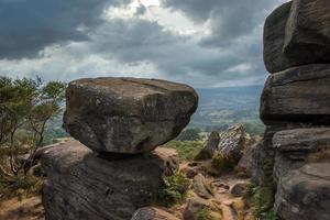 Scenic view of Brimham Rocks in Yorkshire Dales National Park photo