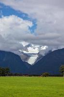 Scenic view of Fox Glacier in New Zealand photo