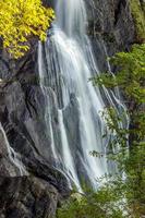 Close up view of Aber Falls in autumn photo