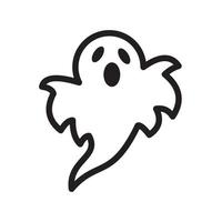 ilustración de vector de icono fantasma para diseño gráfico y web.