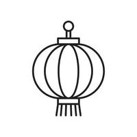 Lantern vector icon template black color editable. Lantern vector icon symbol Flat vector illustration for graphic and web design.