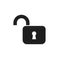 Padlock icon template black color editable. Padlock icon symbol Flat vector illustration for graphic and web design.