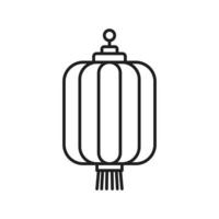 Lantern vector icon template black color editable. Lantern vector icon symbol Flat vector illustration for graphic and web design.