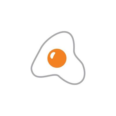 Fried egg icon template black color editable. Fried egg icon symbol Flat vector illustration for graphic and web design.