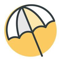 Beach Umbrella Concepts vector