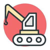 Trendy Excavator Concepts vector