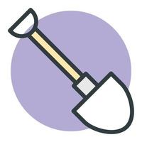 Trendy Shovel Concepts vector