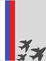 Russia air force illustration. Suitable for military articles vector