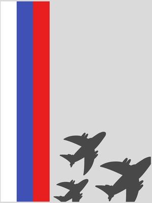 Russia air force illustration. Suitable for military articles