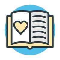 Romantic Book Concepts vector