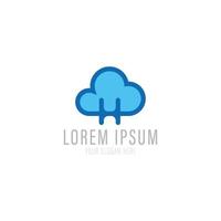 Cloud logo design. vector