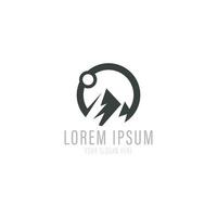 Mountain Logo Template. Vector Illustration.