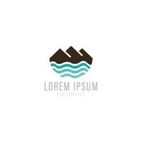 Mountain Logo Template. Vector Illustration.