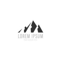 Mountain Logo Template. Vector Illustration.