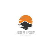 Mountain Logo Template. Vector Illustration.