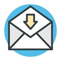 Trendy Inbox Concepts vector