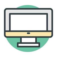 Trendy Monitor Concepts vector