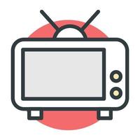 Trendy Tv Concepts vector