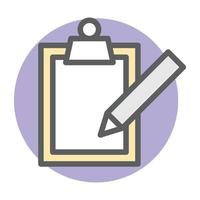 Writing Pad Concepts vector