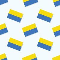 Seamless Ukraine flag in flat style pattern vector