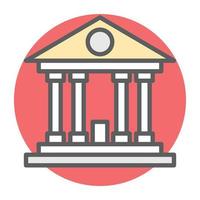 Trendy Building Concepts vector