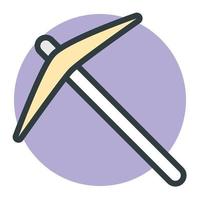 Trendy Pickaxe Concepts vector