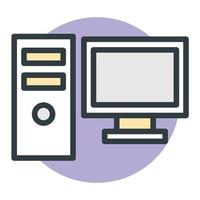 Trendy Computer Concepts vector