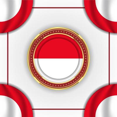 indonesia flag background concept for indonesia independence day illustration