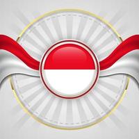concepto de fondo de la bandera de indonesia para la ilustración del día de la independencia de indonesia