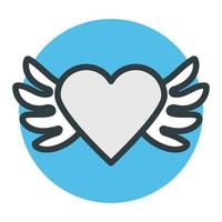 Heart Wings Concepts vector