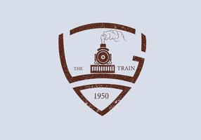 ferrocarril rey vapor tren vintage logo locomotora