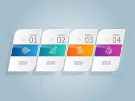 abstract horizontal timeline infographics element presentation vector