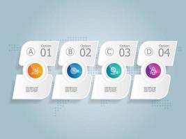 abstract horizontal timeline infographics element presentation vector