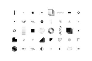 Geometric shapes set. Universal design elements vector