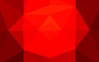 Light Red vector triangle mosaic texture.