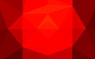 Light Red vector triangle mosaic texture.