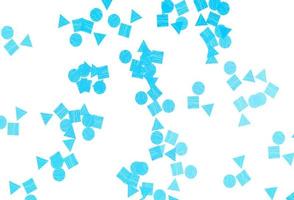 Light BLUE vector pattern in polygonal style with circles.