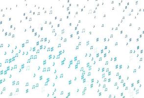 Light BLUE vector pattern with music elements.