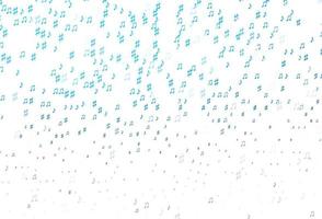 Light BLUE vector pattern with music elements.