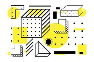 conjunto de formas geométricas. elementos de diseño universales vector